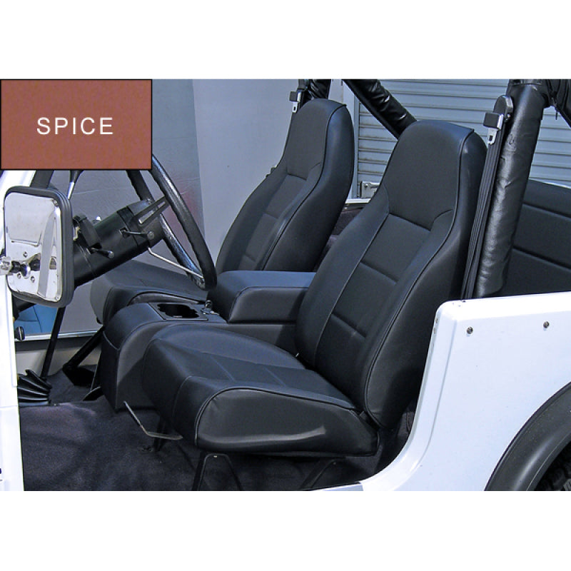 Rugged Ridge High-Back Front Seat Non-Recline Spice 76-02 CJ&Wran Rugged Ridge