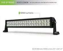 Load image into Gallery viewer, DV8 Offroad Chrome Series 20in Light Bar 120W Flood/Spot 3W LED DV8 Offroad