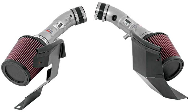 K&N 07-08 G35 Dual Silver Typhoon Short Ram Intakes K&N Engineering