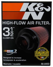 Load image into Gallery viewer, K&amp;N Universal Rubber Filter 3 1/2inch ID FLG / 6inch Base / 4-5/8inch Top / 6inch Height K&amp;N Engineering