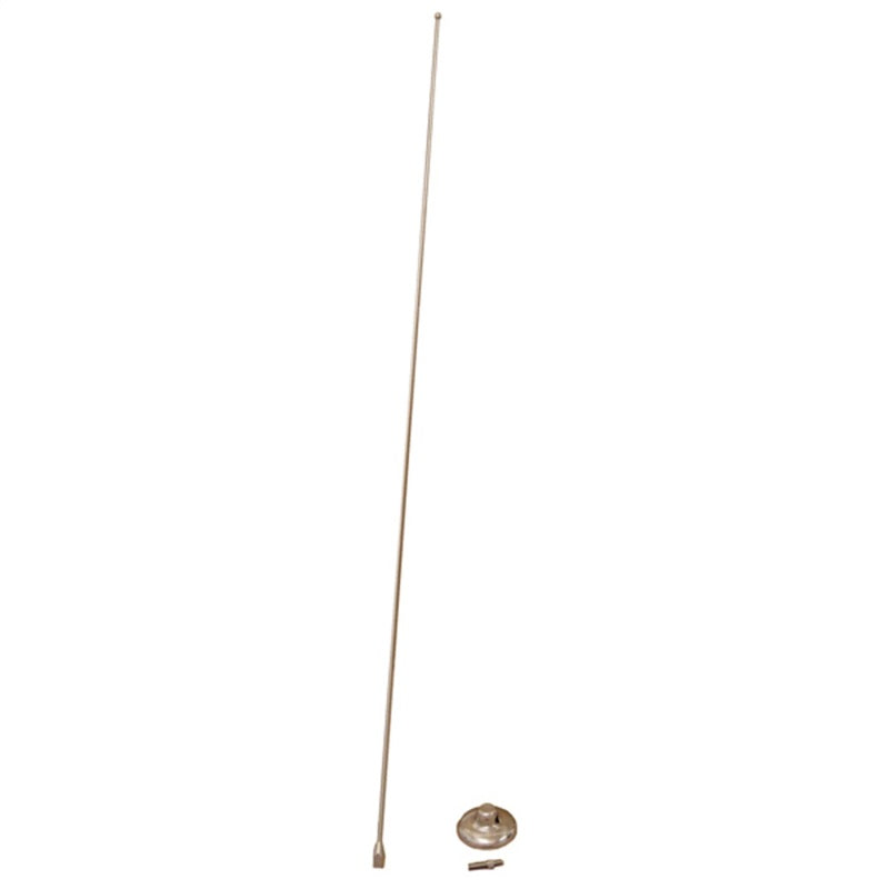 Rugged Ridge 97-06 Jeep Wrangler TJ/LJ Stainless Steel Antenna Mast & Base Rugged Ridge