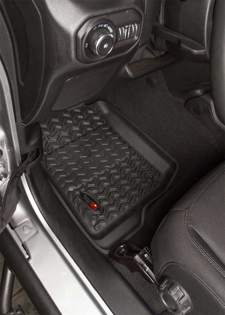 Rugged Ridge Floor Liner Front Black 2018-2020 Jeep Wrangler 2020 Gladiator JL / JT Rugged Ridge
