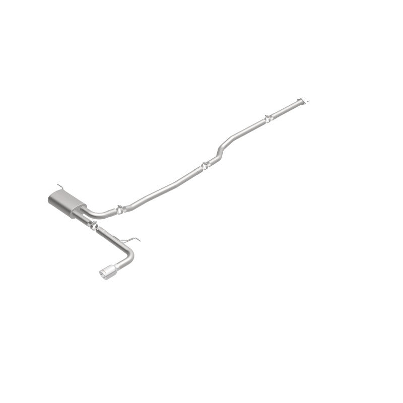 MagnaFlow Cat Back, SS, 2.5in, Street, Single Straight Pass. Polished 4in Tip, 2015 Ford Fusion 2.5L Magnaflow