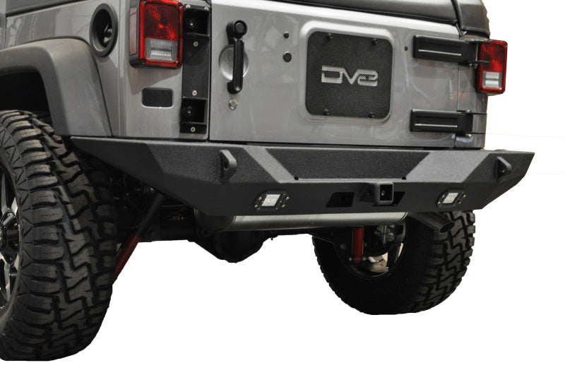 DV8 Offroad 07-18 Jeep Wrangler JK Full Length Rear Bumper w/ Lights DV8 Offroad