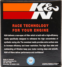 Load image into Gallery viewer, K&amp;N Suzuki / Arctic Cat / Cagiva / Kawasaki / Kymco / Aprilia 2.813in OD x 3.031in H Oil Filter K&amp;N Engineering