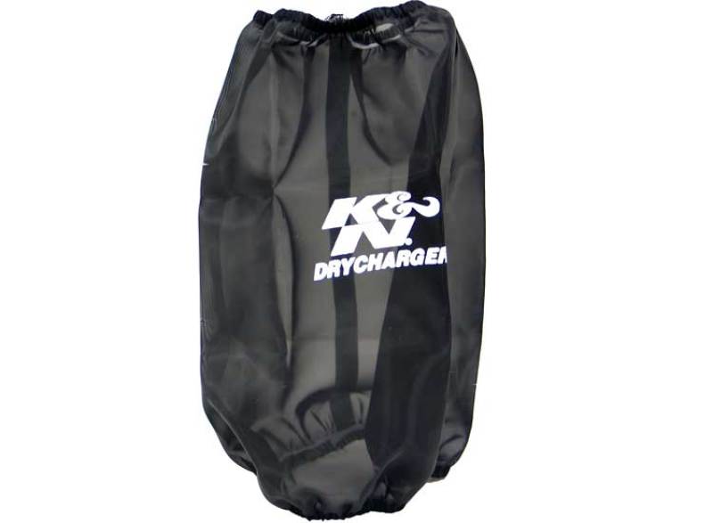 K&N 6.625in Base ID / 5.25in Top ID / 9.5in H Round Tapered Black DryCharger Air Filter Wrap K&N Engineering