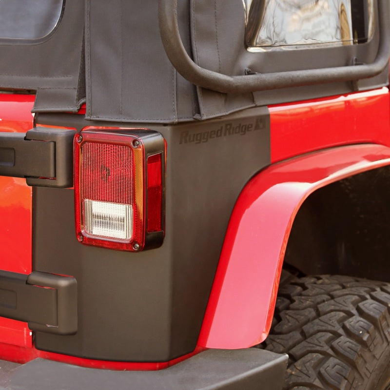 Rugged Ridge Rear Corner Kit Body Armor 2-Door 7-18 Jeep Wrangler Rugged Ridge