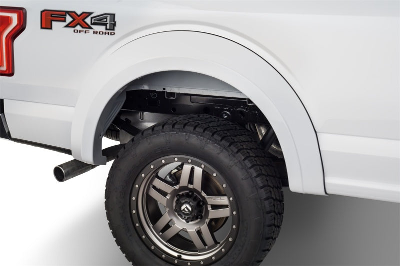 Bushwacker 15-17 Ford F-150 Styleside Extend-A-Fender Style Flares 4pc 67.1/78.9/97.6in Bed - Black Bushwacker
