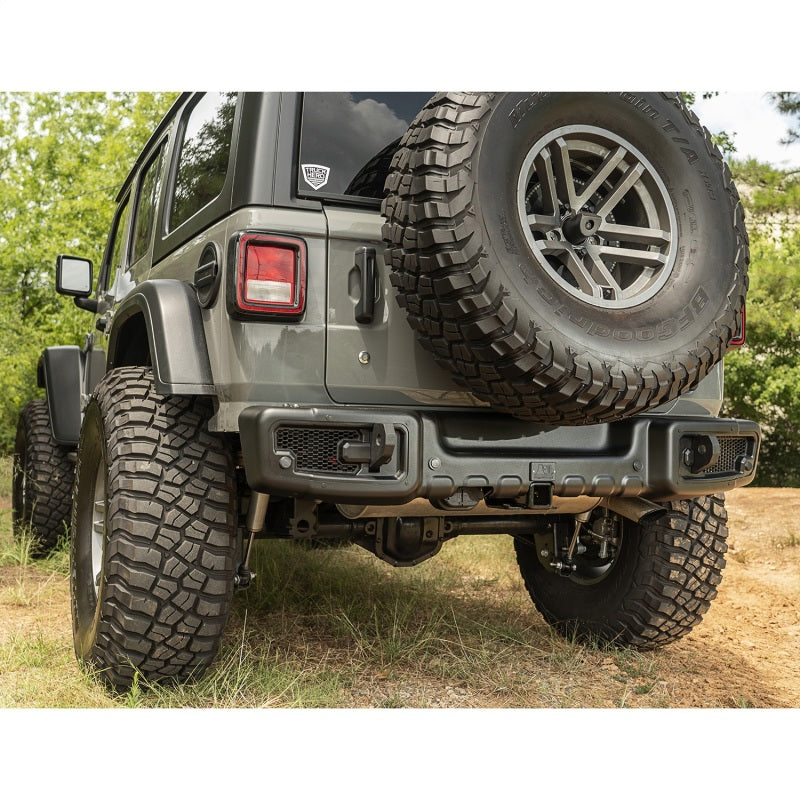 Rugged Ridge Spartacus Rear Bumper Black 18-20 Jeep Wrangler JL Rugged Ridge