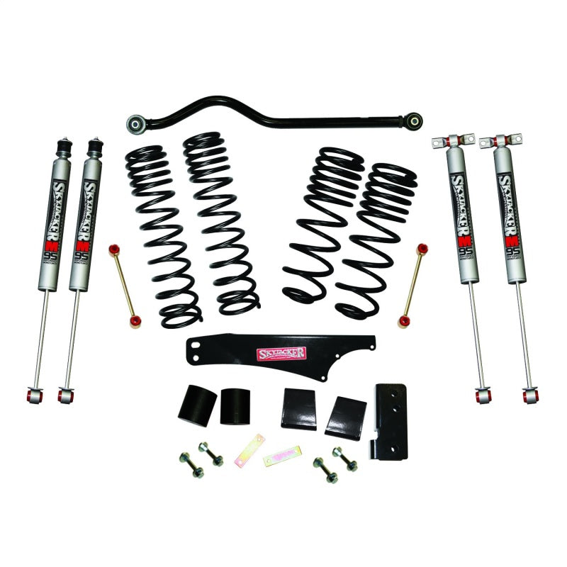 Skyjacker 2007-2018 Jeep Wrangler JK 4 Door 4WD Long Travel 3.5in-4in Lift Kit w/M95 Monotube Shocks Skyjacker