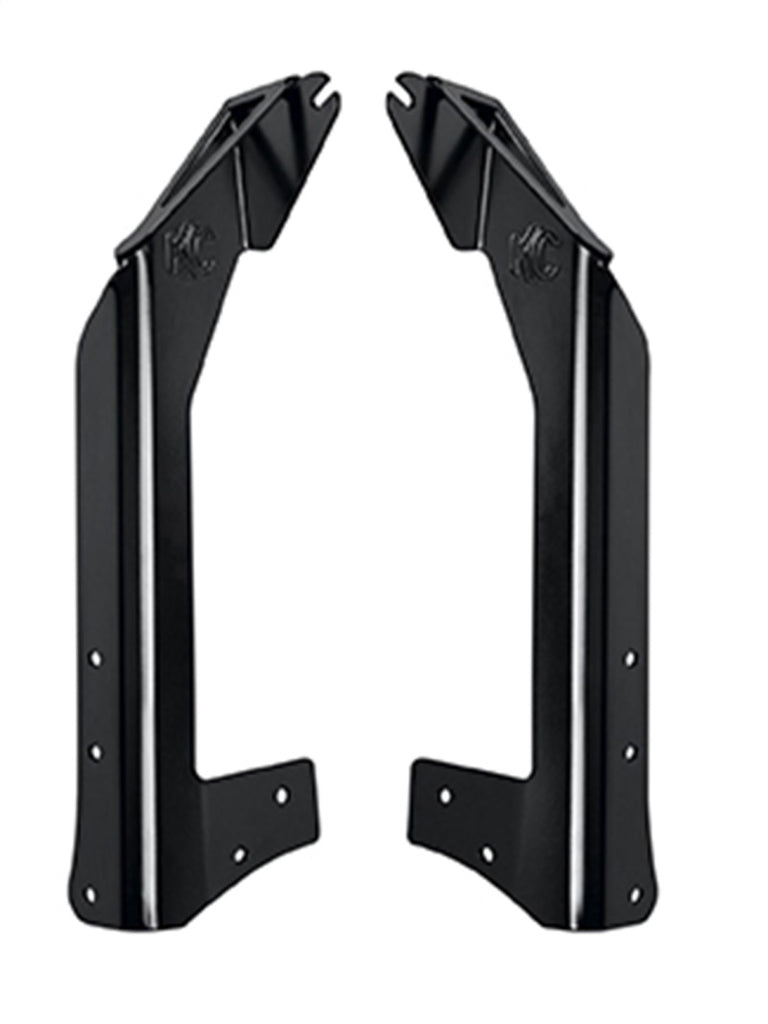 KC HiLiTES 07-18 Jeep JK Overhead Mount Bracket Set (for 50in. Gravity LED Pro6/C-Series LED Lights) KC HiLiTES