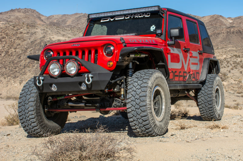 DV8 Offroad 07-18 Jeep Wrangler JK Front & Rear Flat Tube Fenders DV8 Offroad