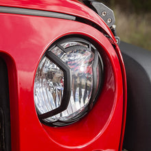 Load image into Gallery viewer, Rugged Ridge 07-18 Jeep Wrangler JK/JKU Textured Black Elite Headlight Euro Guards Rugged Ridge