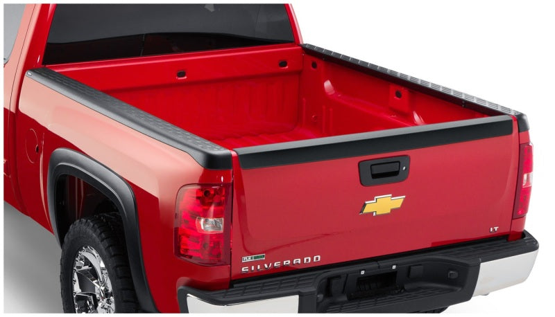 Bushwacker 07-13 Chevy Silverado 1500 Fleetside Bed Rail Caps 78.7in Bed - Black Bushwacker