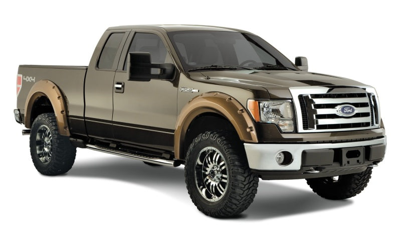 Bushwacker 09-14 Ford F-150 Styleside Max Pocket Style Flares 4pc 67.0/78.8/97.4in Bed - Black Bushwacker