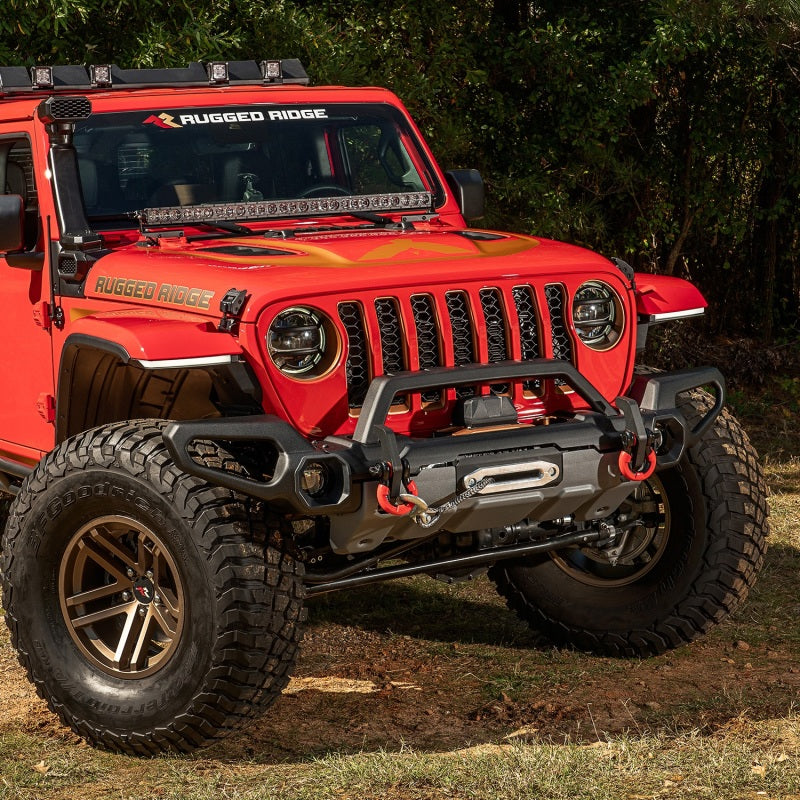 Rugged Ridge Venator Front Bumper Overrider 18-19 JL Rugged Ridge