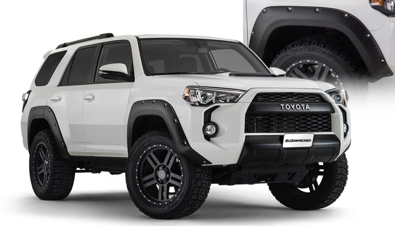 Bushwacker 14-18 Toyota 4Runner Pocket Style Flares 4pc Excludes Limited - Black Bushwacker