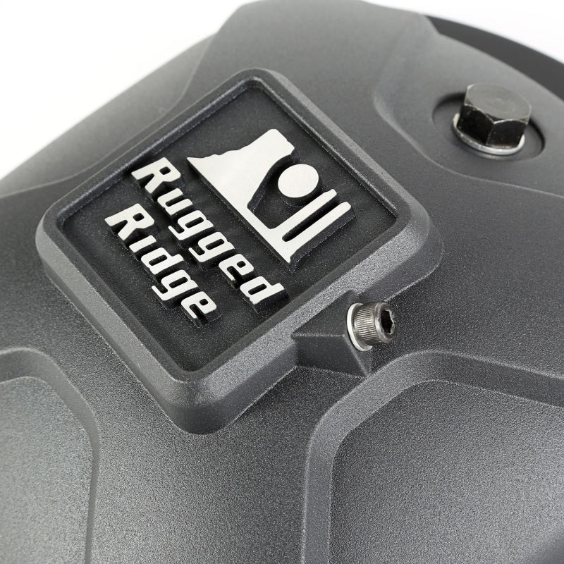 Rugged Ridge Boulder Aluminum Differential Cover Dana 30 Black Rugged Ridge