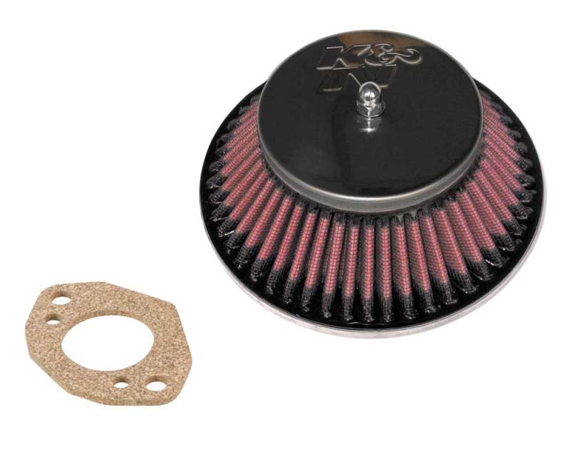 K&N Custom Racing Assembly - Round Tapered - Red 1.375in Neck Flange - 2.25in Over Height K&N Engineering