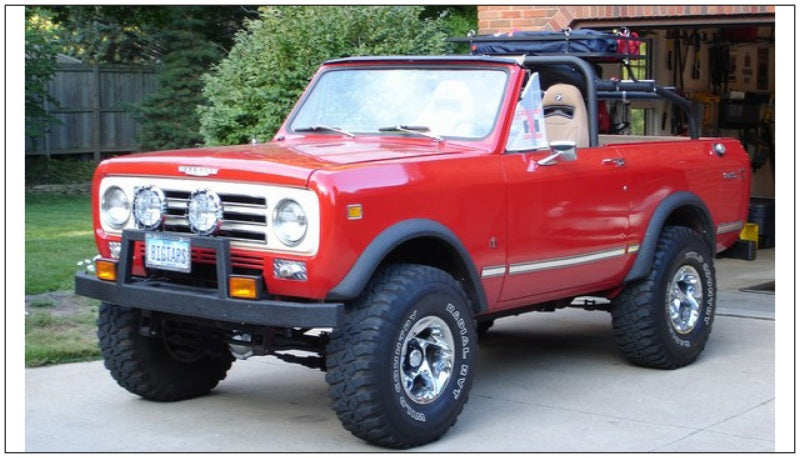 Bushwacker 72-80 International Scout II Extend-A-Fender Style Flares 2pc - Black Bushwacker