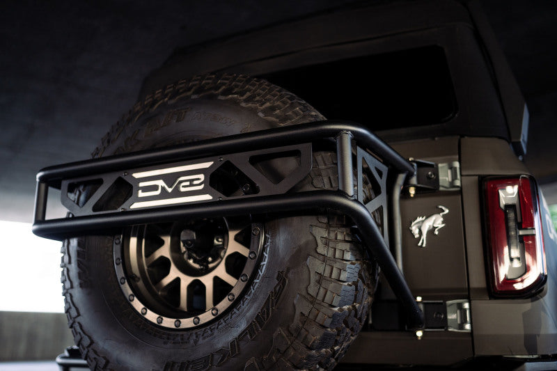 DV8 Offroad 21-23 Ford Bronco Spare Tire Guard & Accessory Mount DV8 Offroad