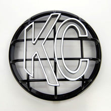 Load image into Gallery viewer, KC HiLiTES 6in. Round ABS Stone Guard for Apollo Lights (Single) - Black w/White KC Logo KC HiLiTES