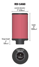 Load image into Gallery viewer, K&amp;N Universal Air Filter 4in Flange ID 7in OD 9in Height K&amp;N Engineering