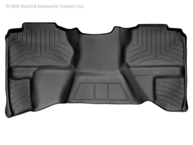 WeatherTech 07-13 Chevrolet Silverado Extended Cab Rear FloorLiner - Black WeatherTech