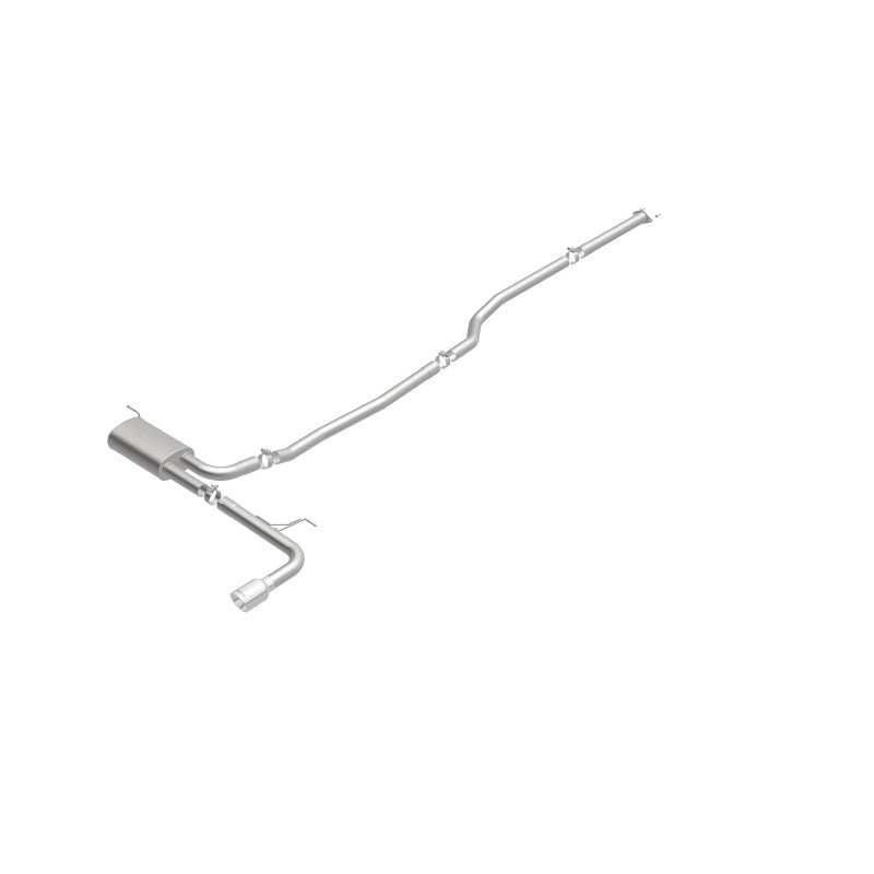 MagnaFlow Cat Back, SS, 2.5in, Street, Single Straight Pass. Polished 4in Tip, 2015 Ford Fusion 2.5L Magnaflow