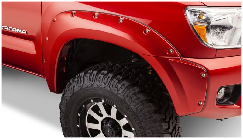 Bushwacker 12-15 Toyota Tacoma Pocket Style Flares 2pc - Black Bushwacker