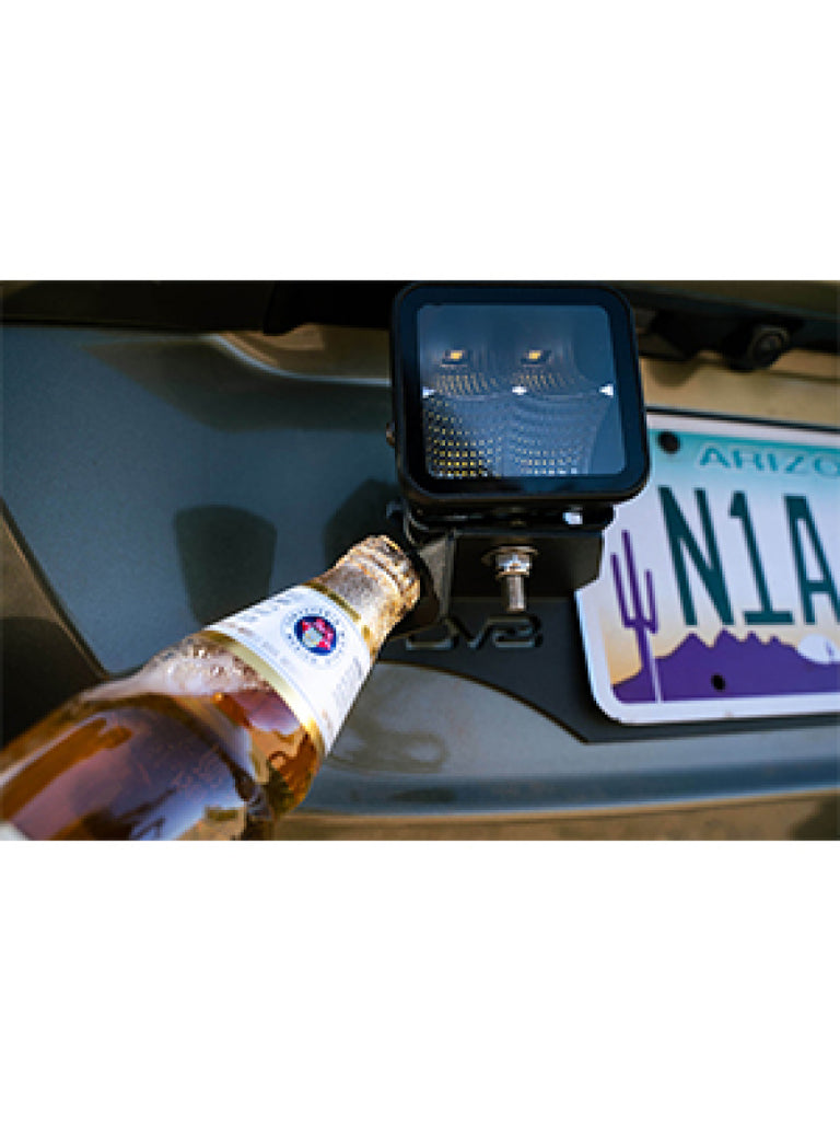 DV8 Offroad Universal License Plate Mount w/ Pod Light Mounts DV8 Offroad