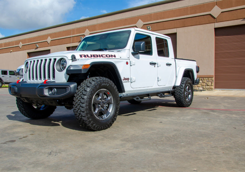 N-Fab Predator Pro Step System 2019 Jeep Wrangler JT 4DR Truck Full Length - Tex. Black N-Fab