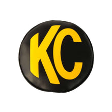 Load image into Gallery viewer, KC HiLiTES 6in. Round Soft Cover (Pair) - Black w/Yellow KC Logo KC HiLiTES