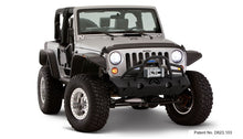 Load image into Gallery viewer, Bushwacker 07-18 Jeep Wrangler Flat Style Flares 4pc Fits 2-Door Sport Utility Only - Black Bushwacker
