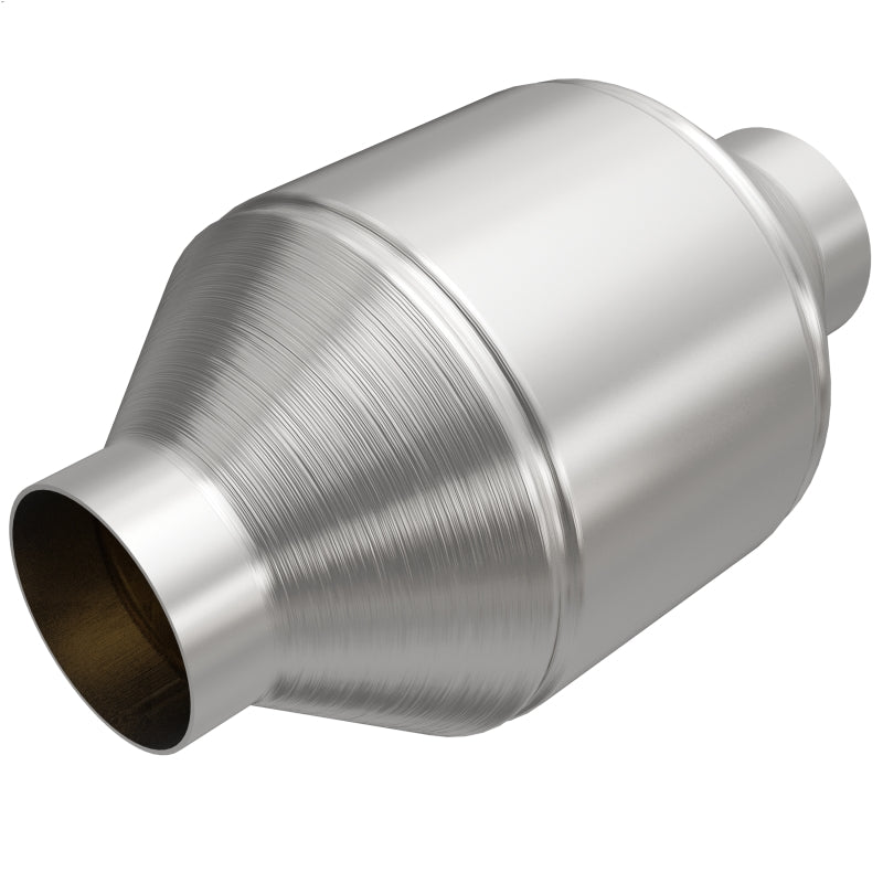 MagnaFlow Conv Univ 2.5in Inlet/Outlet Center/Center Round 3in Body L x 5in W x 8.75in Overall L Magnaflow
