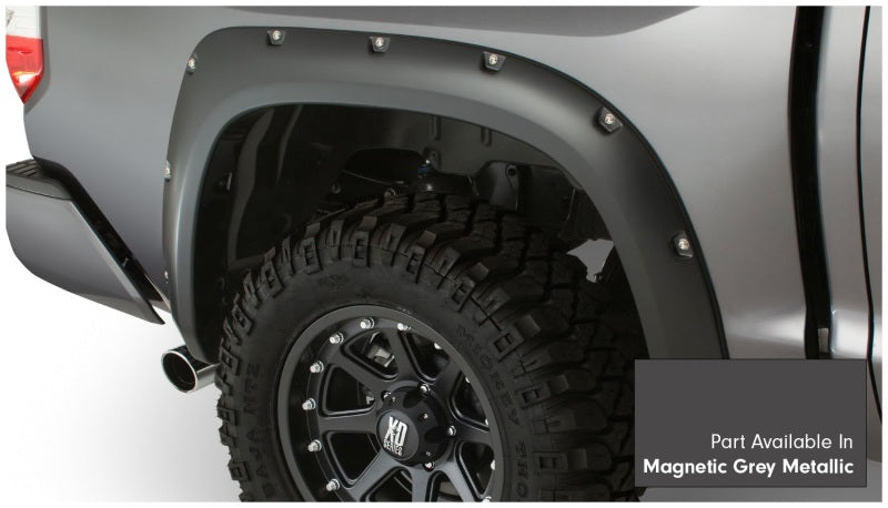 Bushwacker 16-18 Toyota Tundra Fleetside Pocket Style Flares 4pc - Magnetic Grey Bushwacker