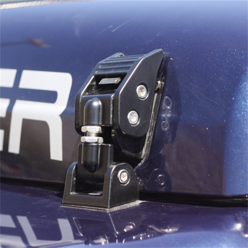 Rugged Ridge 97-06 Jeep Wrangler TJ Black Aluminum Hood Catches Rugged Ridge