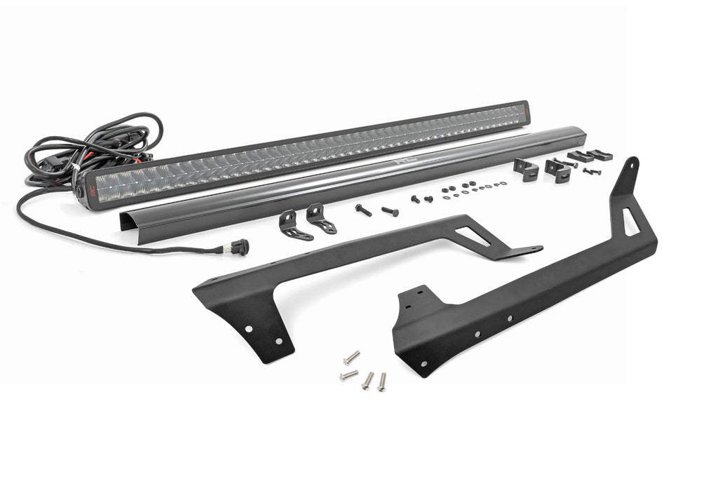 LED Light | Windshield Mount | 50" Spectrum Dual Row | Jeep Wrangler JK (07-18) Rough Country