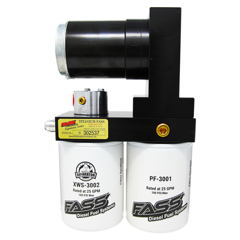 FASS 98.5-04.5 Dodge 2500/3500 Cummins 100gph Titanium Fuel Air Separation System TS D08 100G FASS Fuel Systems