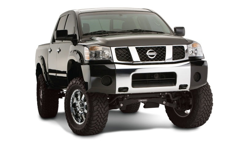 Bushwacker 04-15 Nissan Titan Pocket Style Flares 4pc 67.1/78.9/84/96in - Black Bushwacker