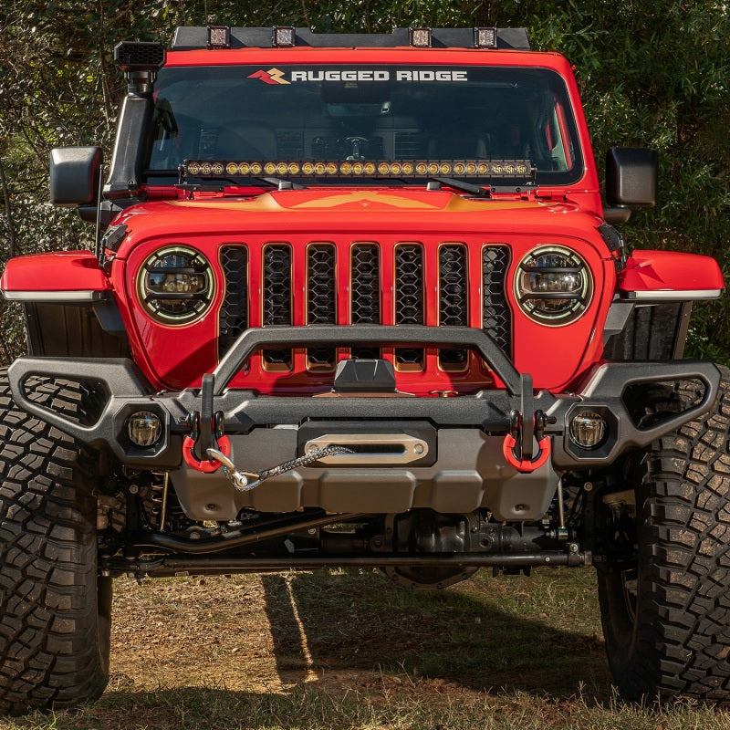 Rugged Ridge Venator Front Bumper W/Overrider & Winch Tray JL Rugged Ridge