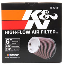 Load image into Gallery viewer, K&amp;N Round Tapered Universal Air Filter 6in Flange ID x 7.5in Base OD x 5in Top OD x 6.5in Height K&amp;N Engineering