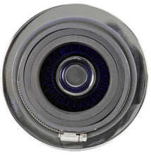 Load image into Gallery viewer, K&amp;N Universal Air Filter Chrome Round Tapered Blue - 4in Flange ID x 1.125in Flange Length x 5.5in H K&amp;N Engineering
