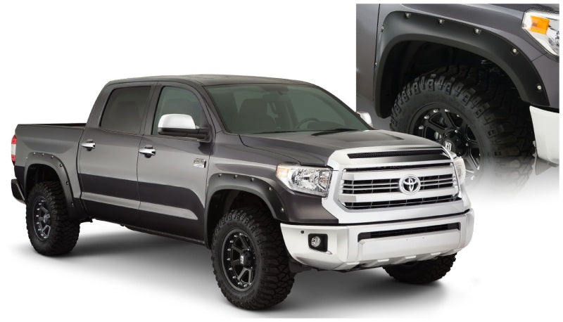 Bushwacker 14-18 Toyota Tundra Fleetside Pocket Style Flares 4pc 66.7/78.7/97.6in Bed - Black Bushwacker