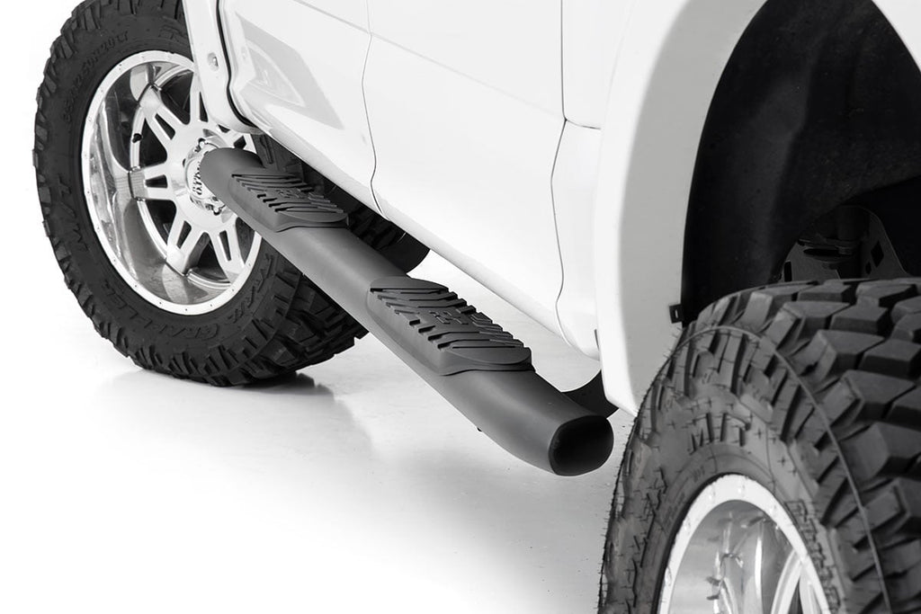 Oval Nerf Step | Crew Cab | Black | Ford F-150/F-150 Lightning/Raptor (15-23) Rough Country