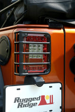 Load image into Gallery viewer, Rugged Ridge 07-18 Jeep Wrangler Textured Black Tail Light Euro Guards Rugged Ridge