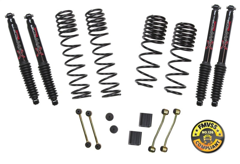 Skyjacker 2018 Jeep Wrangler (JL) 2DR 2in-2.5in Suspension Lift Kit w/Black Max Shocks Skyjacker