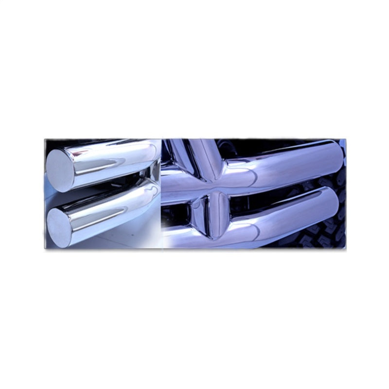 Rugged Ridge 3-In Double Tube Front Bumper SS 76-06 Models Rugged Ridge