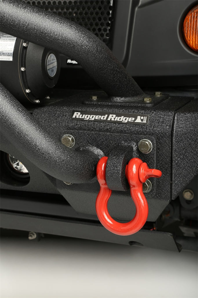 Rugged Ridge Red 7/8in D-Shackles Rugged Ridge