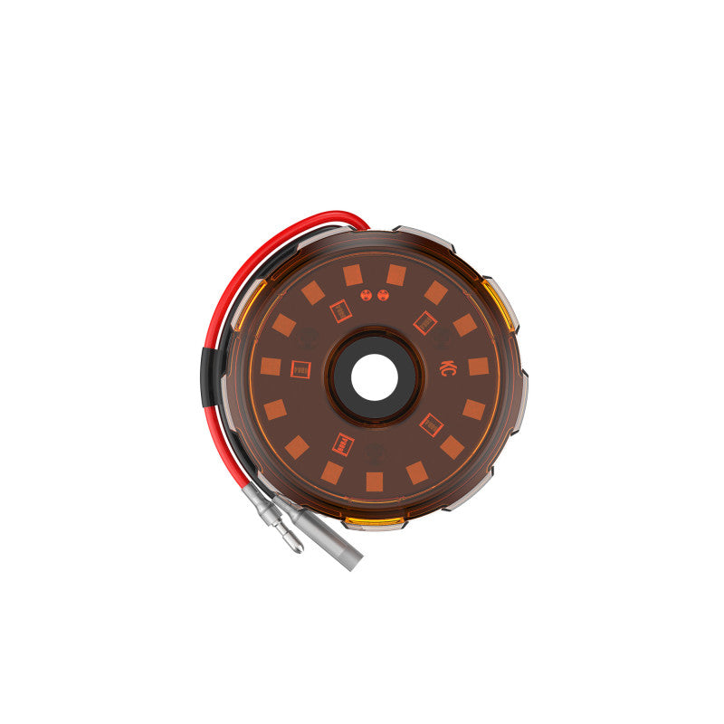 KC HiLiTES Cyclone V2 2.2in. LED Accessory Light 5w Flood Beam (Single) - Amber Lens KC HiLiTES